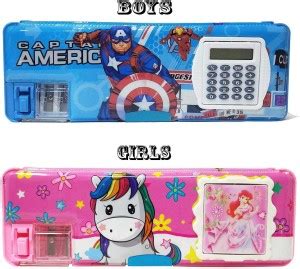 Flipkart.com | HighBoy 2PCS Girls/Inbuilt Calculator/2 Side Open Double ...