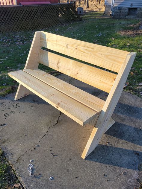 Outdoor Bench Build Plans Digital Download Outdoor - Etsy UK