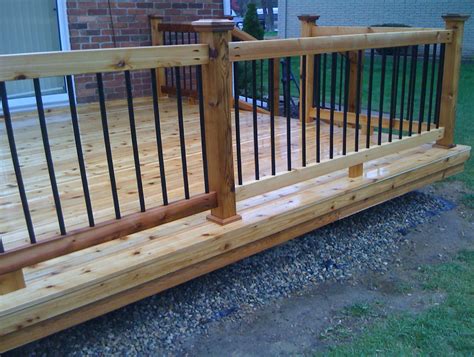 Wood And Metal Deck Railing | Home Design Ideas