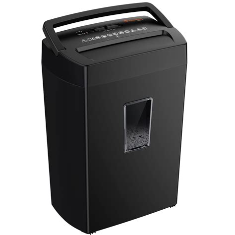 Bonsaii 12-Sheet Cross Cut Paper Shredder, 5.5 Gal Home Office Heavy ...
