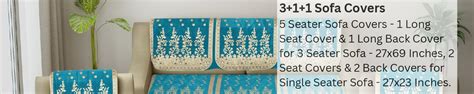 Amazon.in: SAWNA HOMES: 10 Piece Sofa Cover
