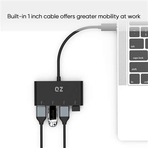 Buy QZ USB Type C Hub | C Hub | C Port Hub | C Type USB Hub | Type C ...