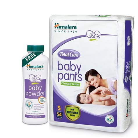 Buy Himalaya Total Care Baby Pants (Small 54 Count) with Baby Powder ...