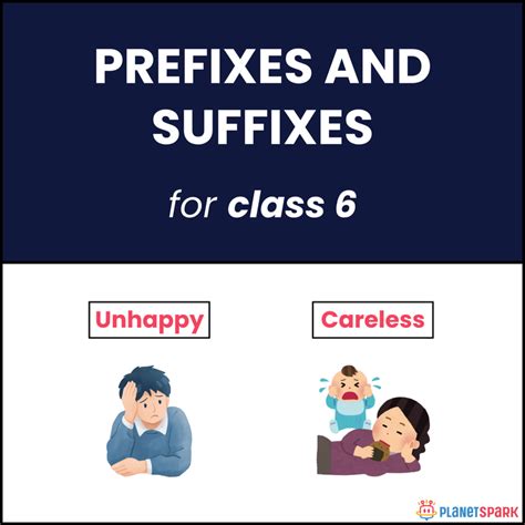 Class 6 Vocabulary Worksheet on Prefixes and Suffixes | PlanetSpark