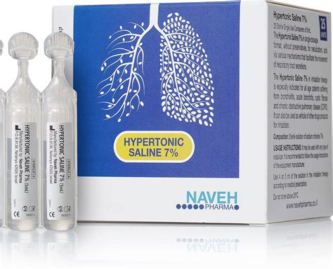 NAVEH PHARMA RSV Hypertonic Saline Solution 7% Nebulizer Diluent for ...