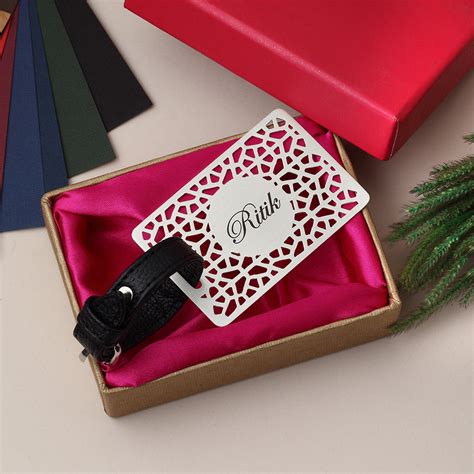 CUSTOMISABLE LUGGAGE TAG – Code Silver