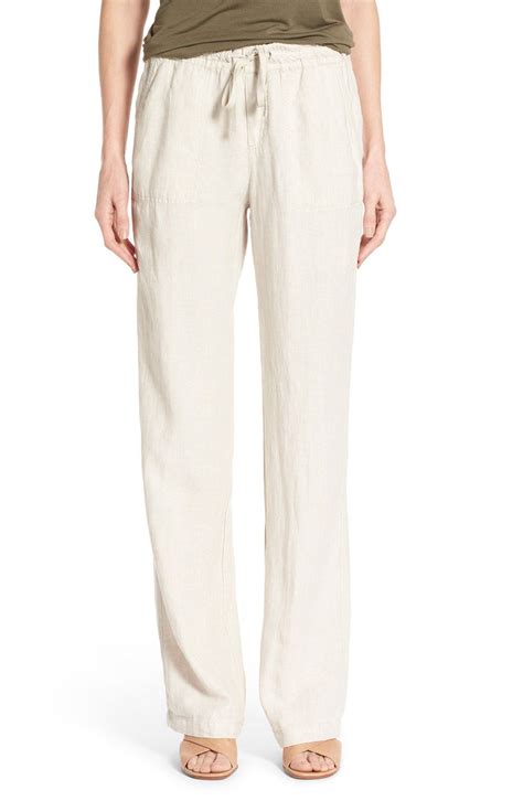 Caslon® Drawstring Linen Pants | Nordstrom | Linen drawstring pants ...