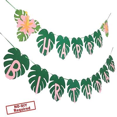 Party Nice Hawaiian Party Happy Birthday Banner for India | Ubuy
