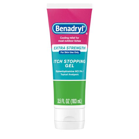 Benadrylextra Strength Anti Itch Relief Gel 2 Diphenhydramine Hcl ...