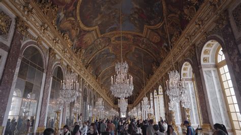 Versailles, France - March 19, 2024 - The Hall of Mirrors is a grand ...