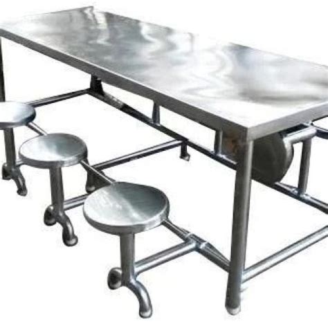 Stainless Steel 8 Seater Stools Dining Table Manufacturer, Supplier ...