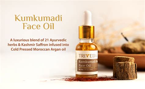 Buy TRIVEDA Kumkumadi Face Glow Oil for Skin,15 ml | Made with 21 ...