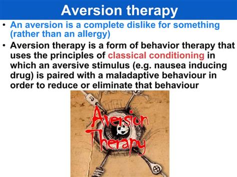 Image result for Aversion Therapy Example
