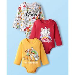 Babyhug 100% Cotton Knit Full Sleeves Onesies with Aristocats Marie ...