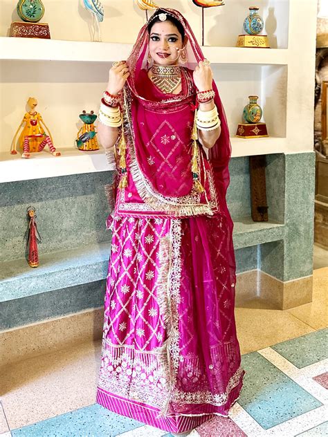 Double Saded Heavy Jall Organza Net Partywear Rajputi Poshak In Green ...