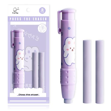 Pen Erasers Retractable Mechanical Eraser Pen 12-Pack Mechanical Pencil ...