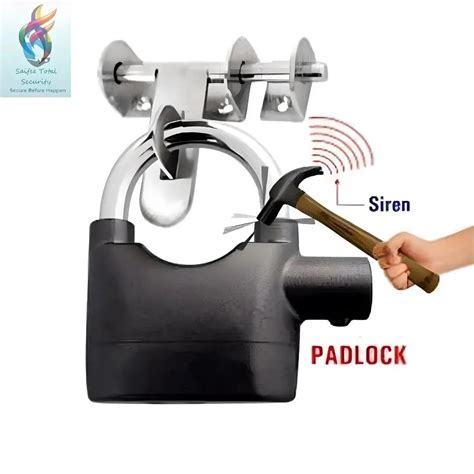 Door Padlock Motion Sensor Security Siren Alarm Lock - Wittymart