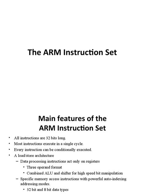 Image result for Arm Instruction Set Programming Model Summary