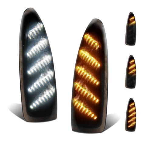 RUXIFEY Sequential Switchback Side Mirror Turn Signal Light LED Marker ...