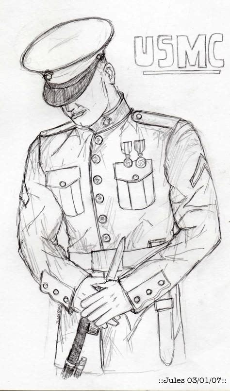 Military Drawings Sketches Easy