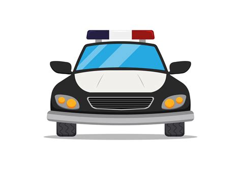 Police Car Clipart Flat Design On White Background Vector 19812578 ...