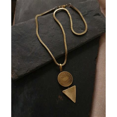 20 PAISE ARMIS pendant with thick chain – K R I T H A A