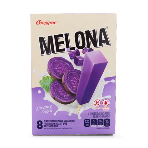 Get Binggrae Melona Ice Bar, Ube (Purple Yam) Flavor 8pcs 560 ml ...
