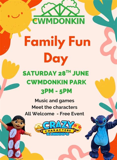 Family Fun Day, Cwmdonkin Park, Swansea, 28 June 2025 | AllEvents