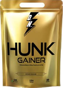 Dn With Divine Nutrition POUCH HUNK GAINER KESAR BADAM 1KGS Weight ...