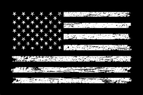 Vintage Distressed White American Flag Graphic by Flag Station ...