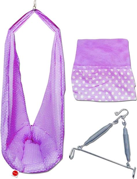 Buy VParents Neonate Baby Swing Cradle with Mosquito Net and Spring ...