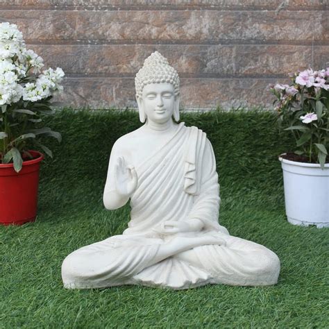 Buy zart Resin Samadhi Buddha Showpiece For Home &Office Decor (16 Inch ...