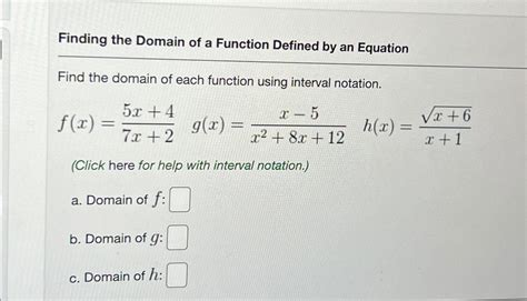 How to Find a Domain of a Function 的图像结果