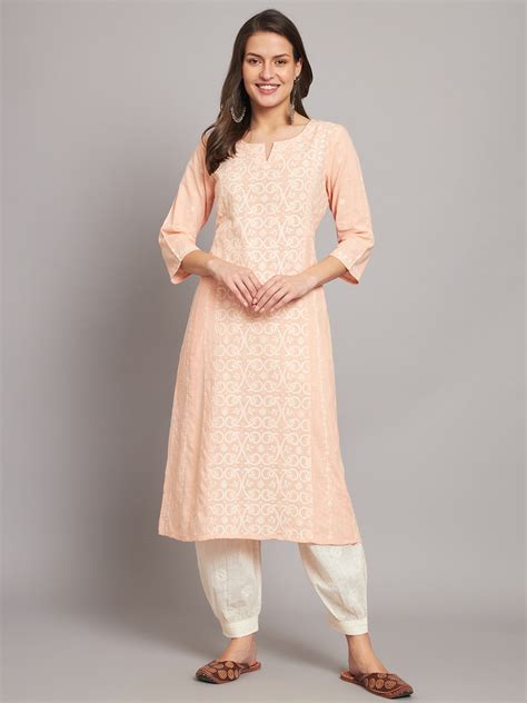 Handcrafted Chikankari Kurtis and Kurtas for Women – Page 2 – akheri