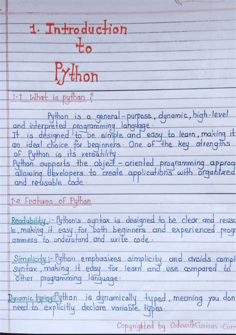 Image result for Python Handwritten Notepad PDF
