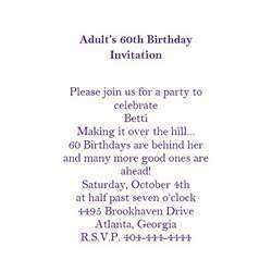 80+ Amazing Adult Birthday Invitation Wordings