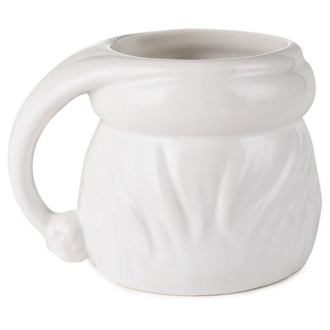 White Sculpted Santa Mug, 8 oz. - Mugs | Hallmark