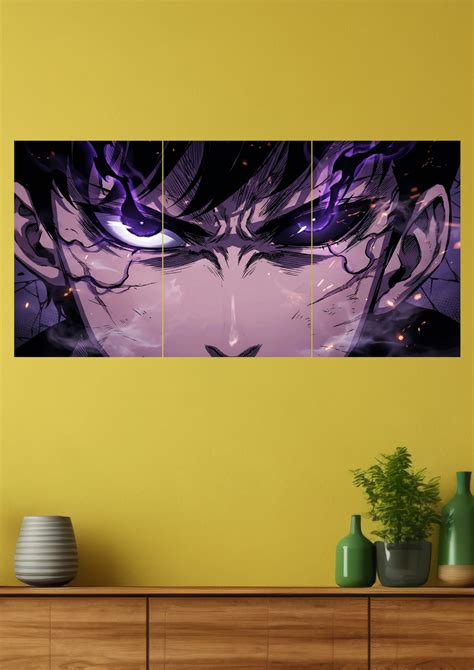 Sung Jin-woo Solo Leveling Split Poster – postermine