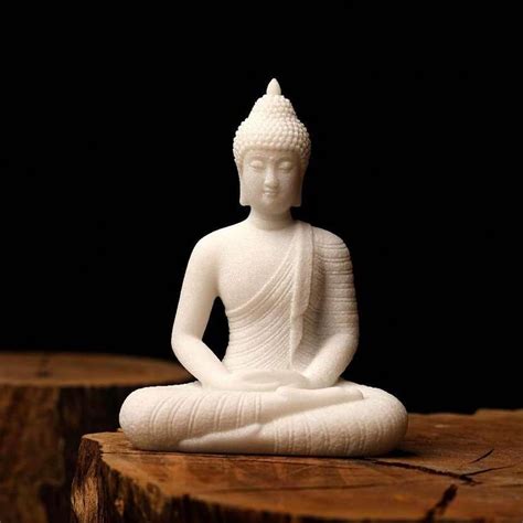 Ekhasa Nostrae White Buddha Show Pieces for Home Decor Living Room ...