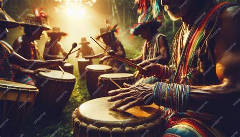 Native American drum circle and Indigenous Peoples Day celebration ...
