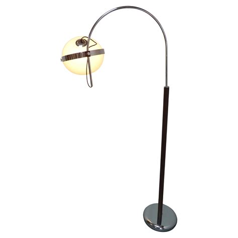 Large Brass Arc Floor Lamp, Italy, 1970s at 1stDibs