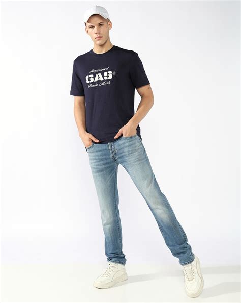 Albert Slim Fit Mid Rise Heavy Wash Light Blue Jeans