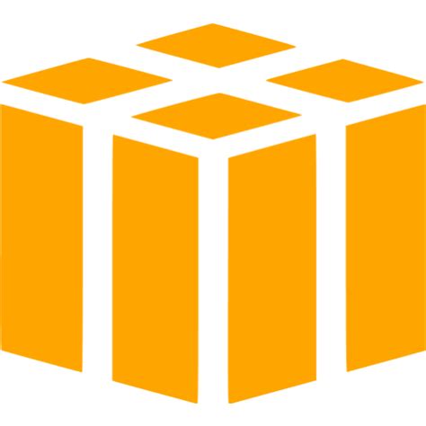 Orange gift 2 icon - Free orange party icons