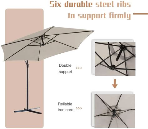 An Illustrated Guide to the Parts of an Offset Umbrella