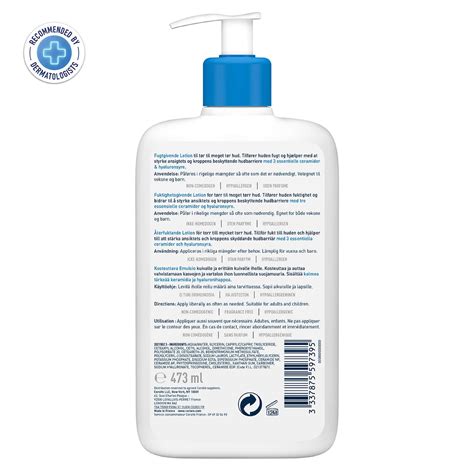 Buy CERAVE MOISTURIZING LOTION FOR DRY TO VERY DRY SKIN - 473ML Online ...