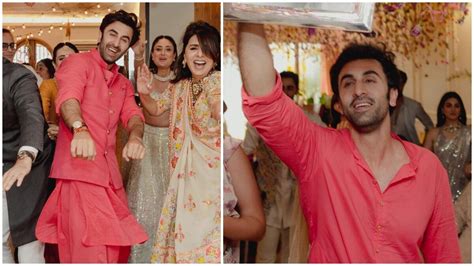 Ranbir Kapoor in Sabyasachi kurta set dances his heart out with mom ...