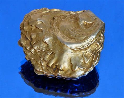 Vintage 1920s French Gilt Oyster Shell Shaped Compact - Etsy India