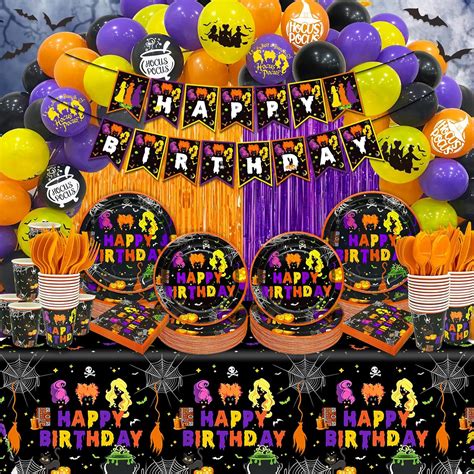 Amazon.com: Hocus Pocus Halloween Party Supplies - Happy Birthday ...