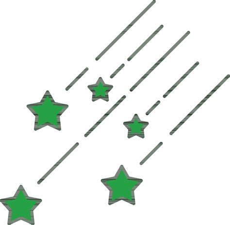 Shooting Stars Icon In Green Color. 24463696 Vector Art at Vecteezy