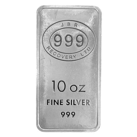 10 oz JBR Recovery Ltd. Silver Bars .999 | Bullion Partners of Canada